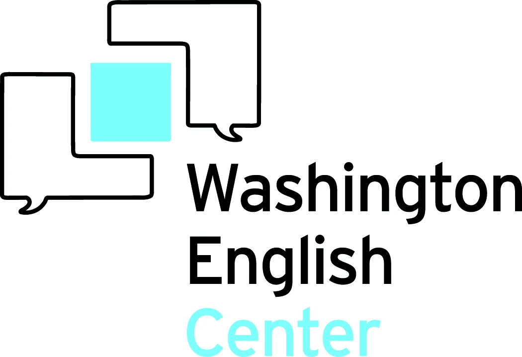 Washington English Center logo, an organization where Akku volunteered
